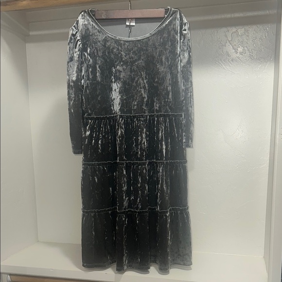 Wonder Nation Gray Tiered Ruffled Sundress - Picture 1 of 5